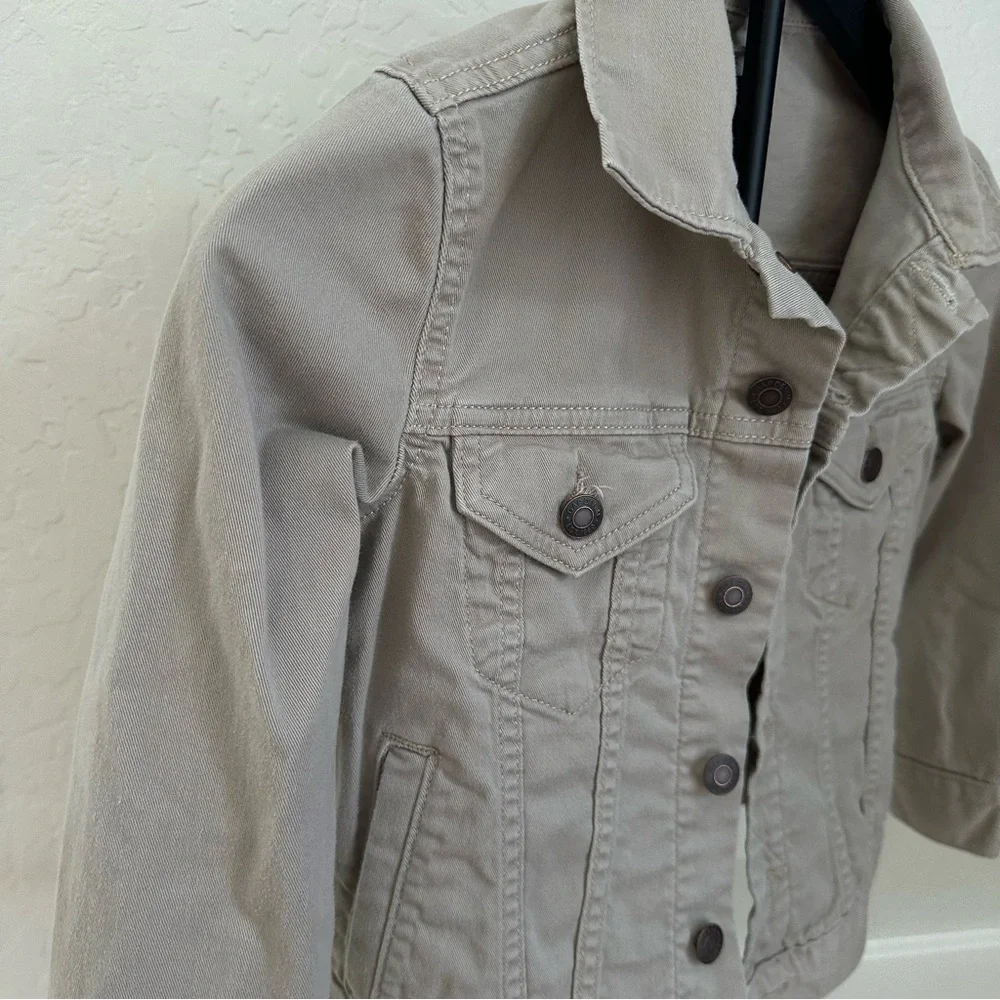GAP Kids Girls Tan Denim Jacket. Size Small.